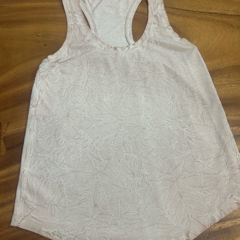 Lululemon 🍋 Light Pink Tie Dye Tank Top